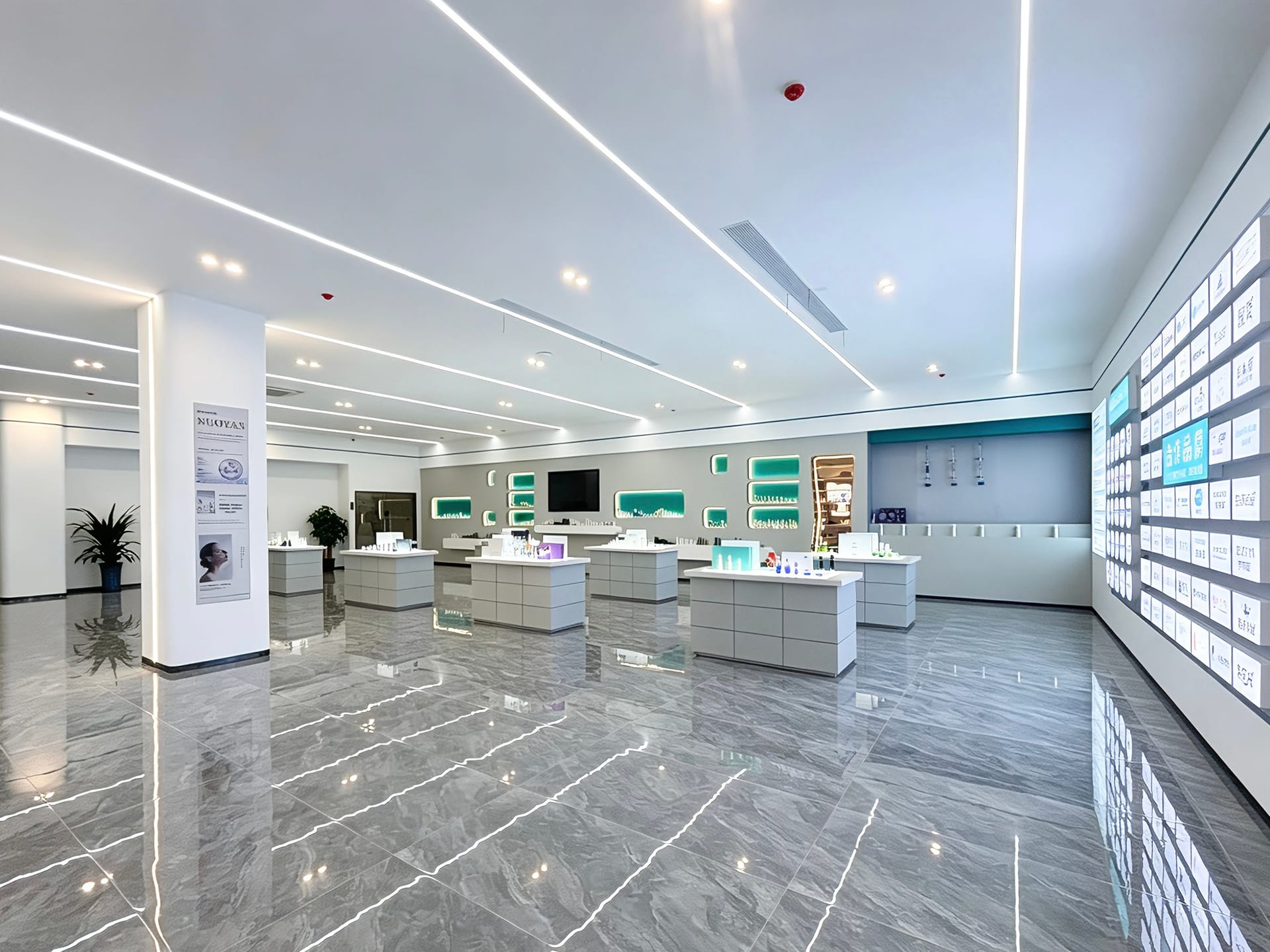Brand showroom and cooperation wall displaying 500+ incubated partner brands